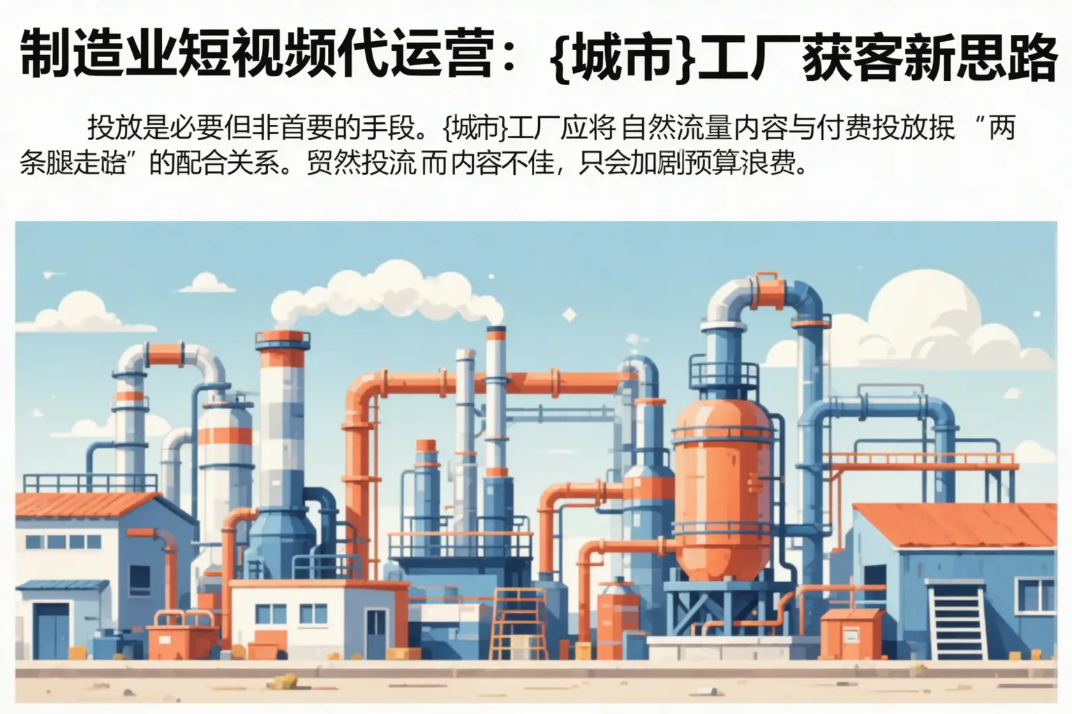 制造业短视频代运营:长阳工厂获客新思路